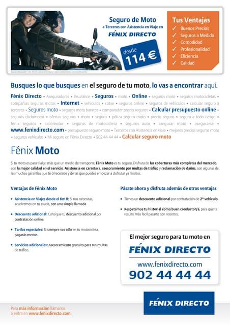 fenix directo|Seguros de moto online 